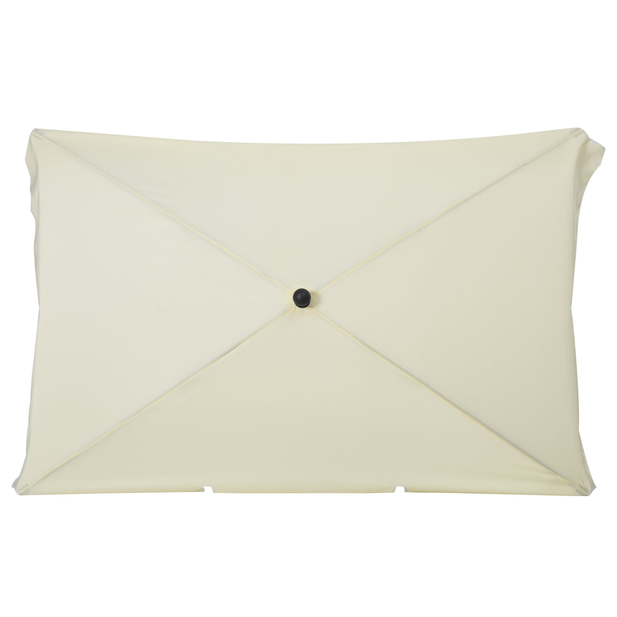 Sombrilla Rectangular De Jardín Aluminio Outsunny 198x130x240cm Beige_3