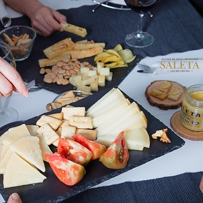 Surtido De Quesos Gourmet | 3 Cuñas Quesos Curado, Semicurado Y Añejo Y 2 Tarros Crema De Queso Para Untar_3