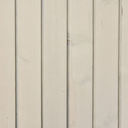 Cobertizo De Madera Outsunny Madera De Abeto Gris 127,5x50x164 Cm_3