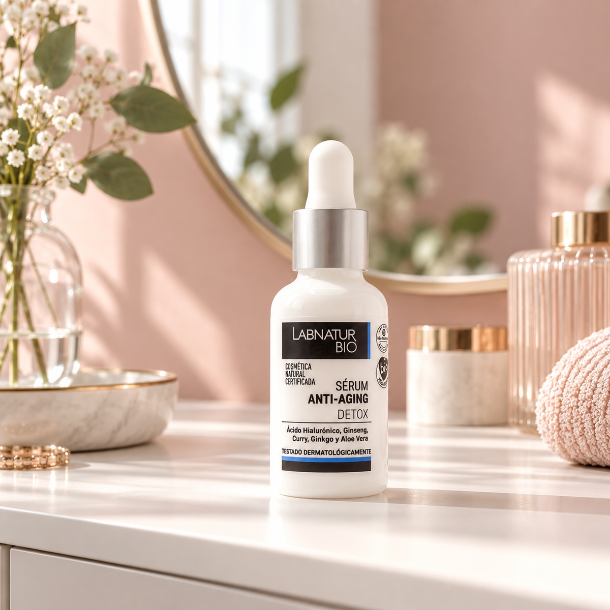 Sérum Facial Detox Labnatur Bio 30 ml | Revitaliza, Hidrata y Protege | Luminosidad y Efecto Antifatiga | Vegano_5