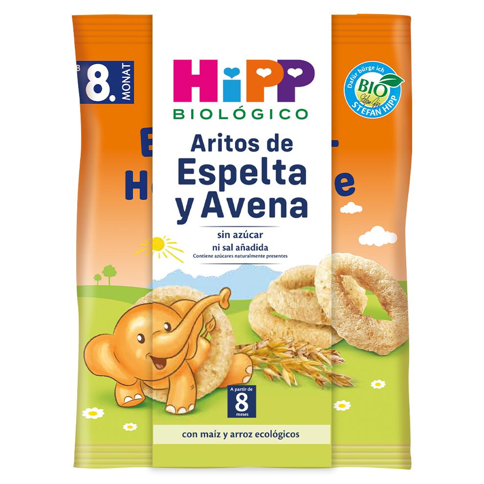 Pack x 3 Snacks Infantiles de Avena y Espelta Bio +8 meses HiPP 30 g