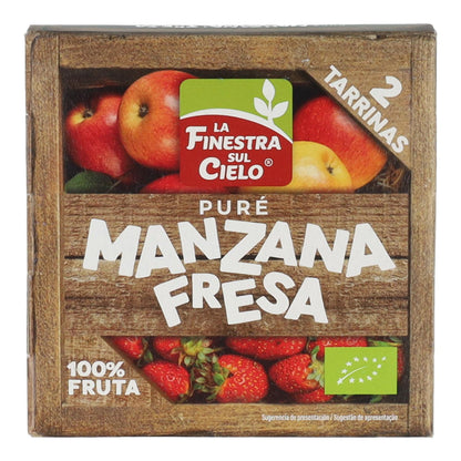 Puré de Manzana y Fresa Bio La Finestra Sul Cielo 200 g