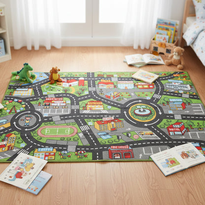 Alfombra Infantil Aiyaplay Poliéster Multicolor 160x100x0.5 Cm_1