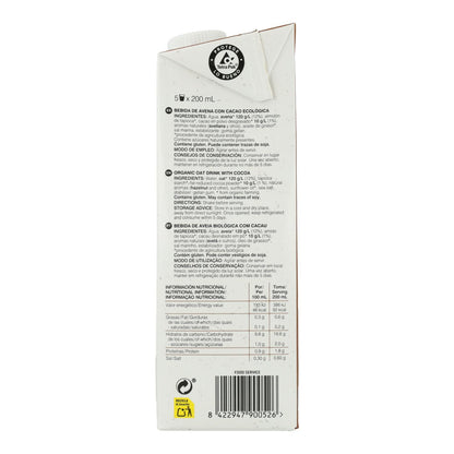 Bebida de Avena con Cacao BIO Soria Natural 1 L