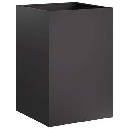 Macetero De Jardín Negro 50 X 50 X 75 Cm Acero Laminado En Frío_0