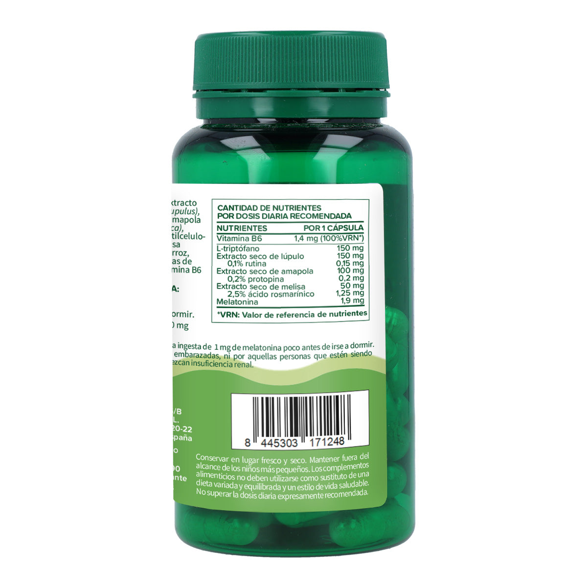 Melatonina complex Planeta Huerto 60 cápsulas