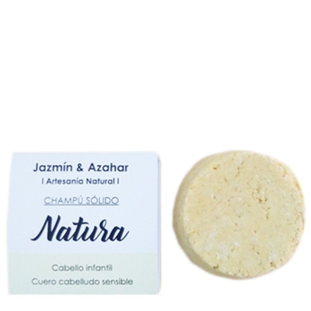 Champú Sólido Natura Para Cabello Infantil Y Cuero Cabelludo Sensible Jazmín & Azahar 100g_0