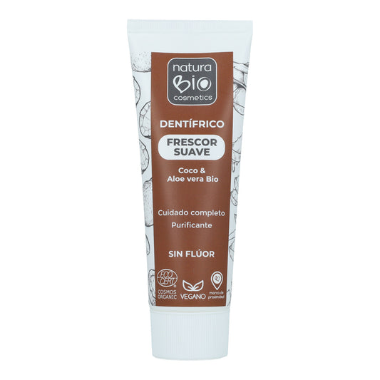 Dentífrico frescor suave Aloe Vera y Coco Bio NaturaBio 75ml