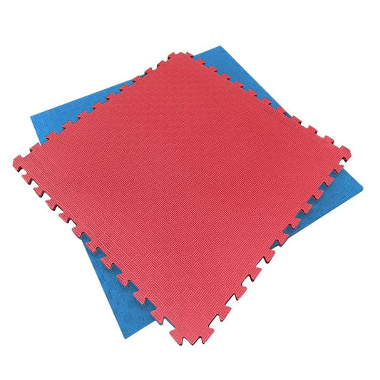 Artatami® Tatami Puzzle 1x1x20 mm Rojo - Azul Pack Ahorro【12 Unidades】Gimnasios - Fitness - Pilates - Yoga_0