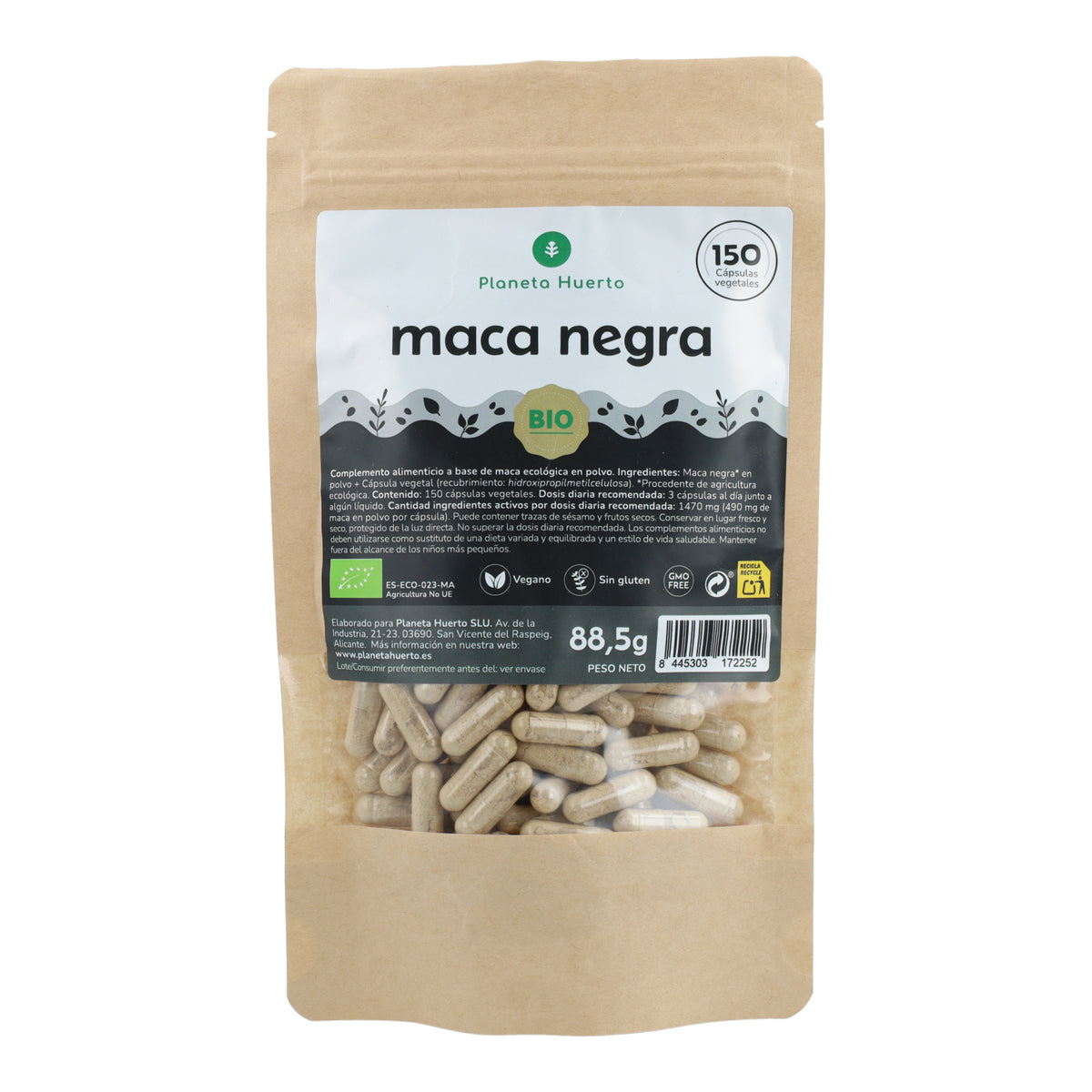 Maca Negra BIO Planeta Huerto 150 cápsulas