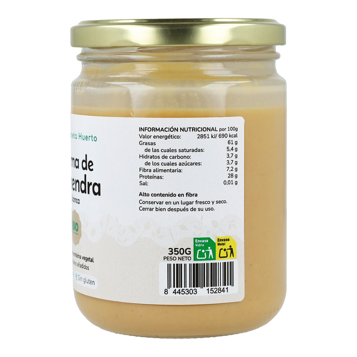 Crema de Almendras Blancas ECO Planeta Huerto 350g