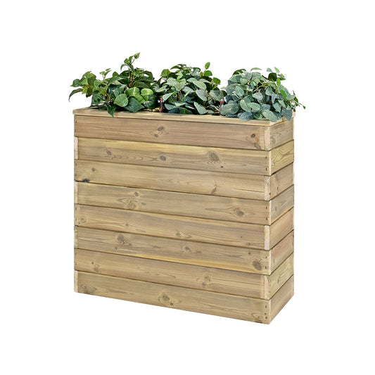 Jardinera De Madera Con Autorriego 86x34x40 Cm Nidum Basic Hortalia_0