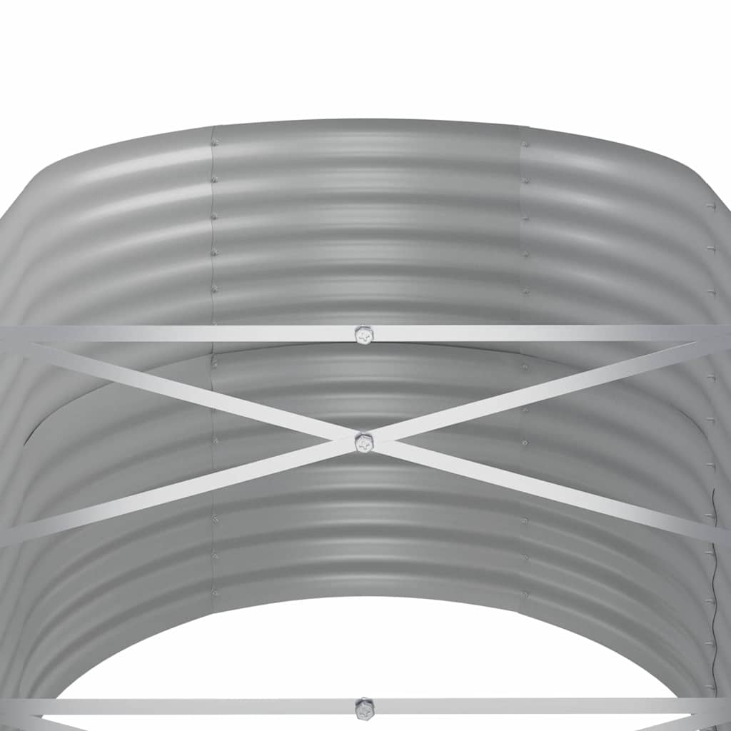 Jardinera Arriate Acero Galvanizado Gris 152x80x68 Cm_4