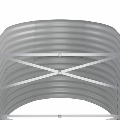 Jardinera Arriate Acero Galvanizado Gris 152x80x68 Cm_4