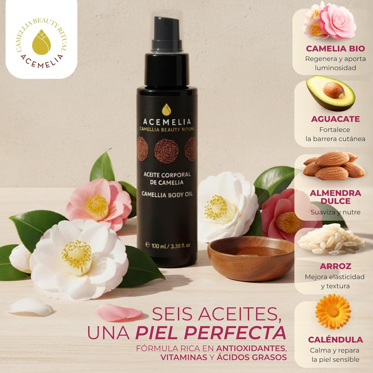 Aceite Corporal Y De Masaje De Camelia_1