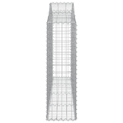 Cestas De Gaviones 11 Uds Forma Arco Hierro 200x30x100/120 Cm_4