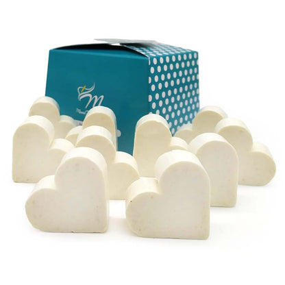 12 Jabones Aromáticos Con Forma De Corazón - Detalle Para Invitados De Eventos. Jabón Glicerina Aroma Coco_5