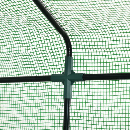 Invernadero De Jardín Con 4 Estantes Outsunny 143x138x190 Cm Verde_3