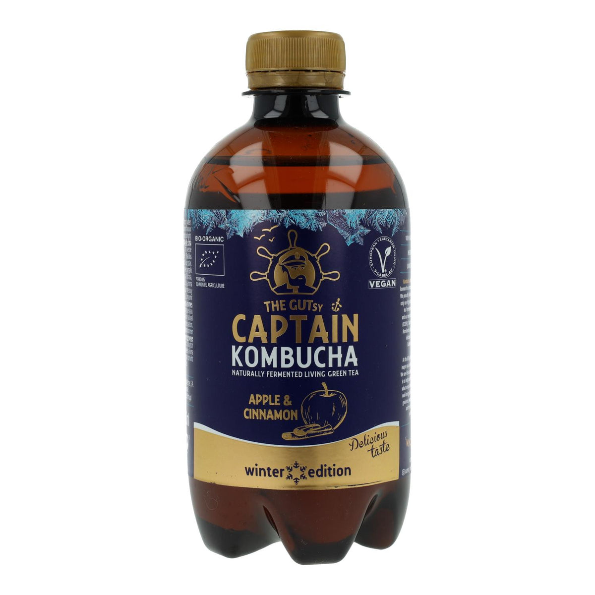 Captain Kombucha Apple & Cinnamon "Edicion Invierno" 400 Ml