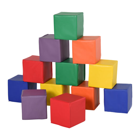 Bloques De Espuma Homcom Pu, Epe Multicolor 20x20x20 Cm_0