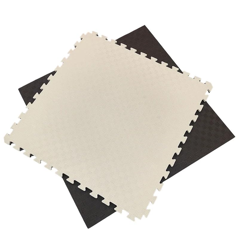 Tatami Puzzle EVA para suelo infantil 1x1m x20mm Marron - Beige Pack Ahorro 2 Unidades_0