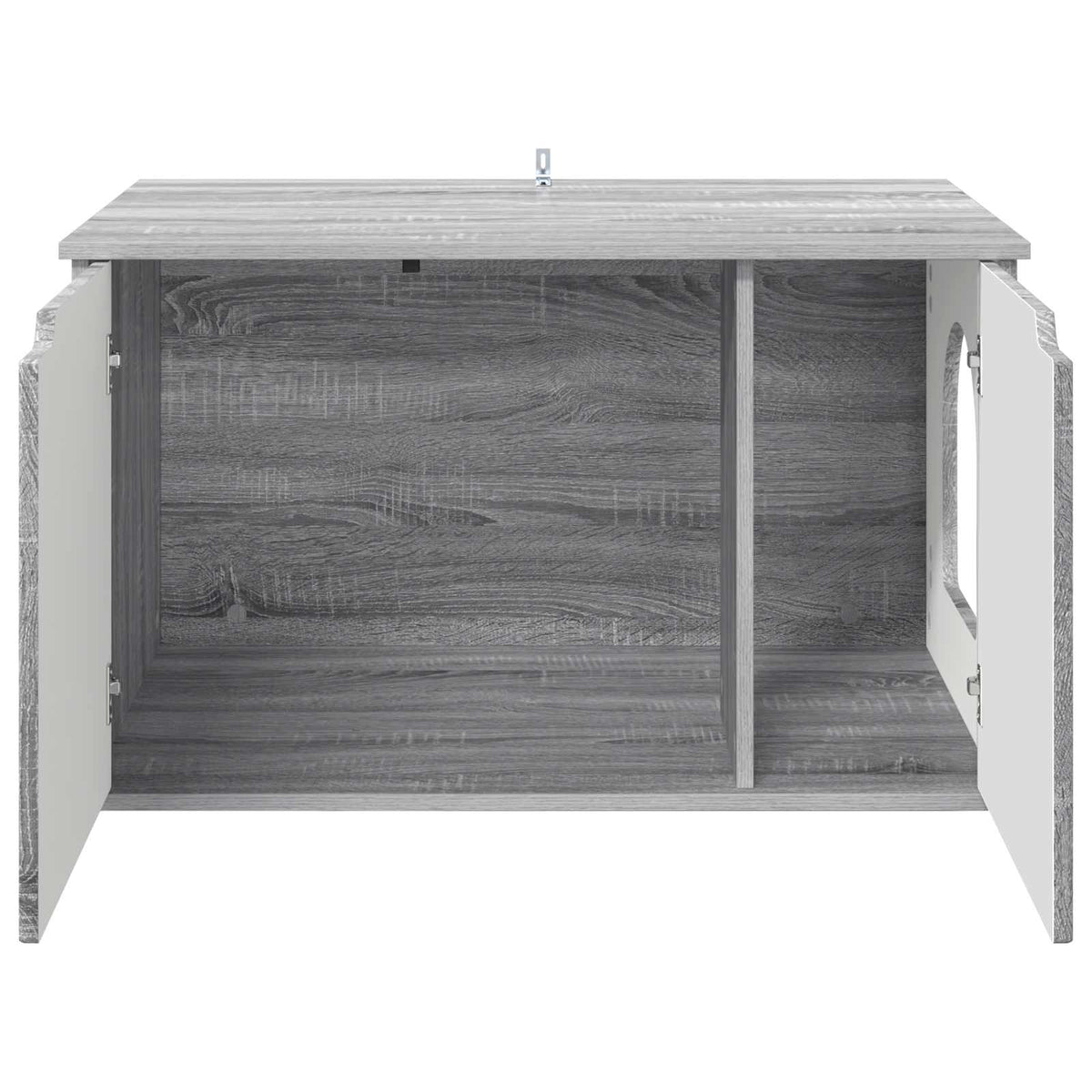 Casa Para Gatos Gris Sonoma 85 X 55 X 50,5 Cm_5