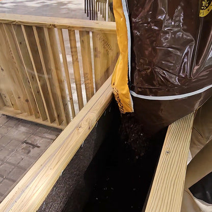 Kit Jardinera Alta De Madera Con Barandilla Y Cortavientos 40 Cm 100x34x80 Cm Hortalia_3