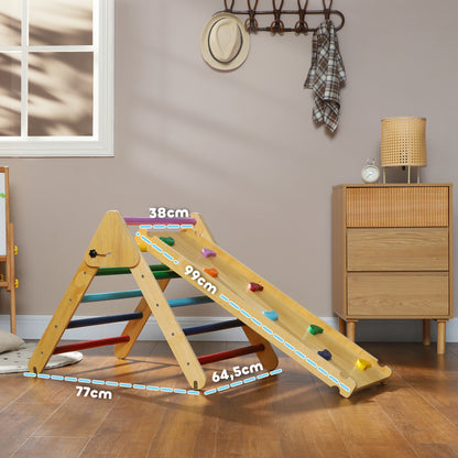 Escalada Para Niños Aiyaplay Madera De Pino Multilaminada Multicolor 147x64.5x63 Cm_2