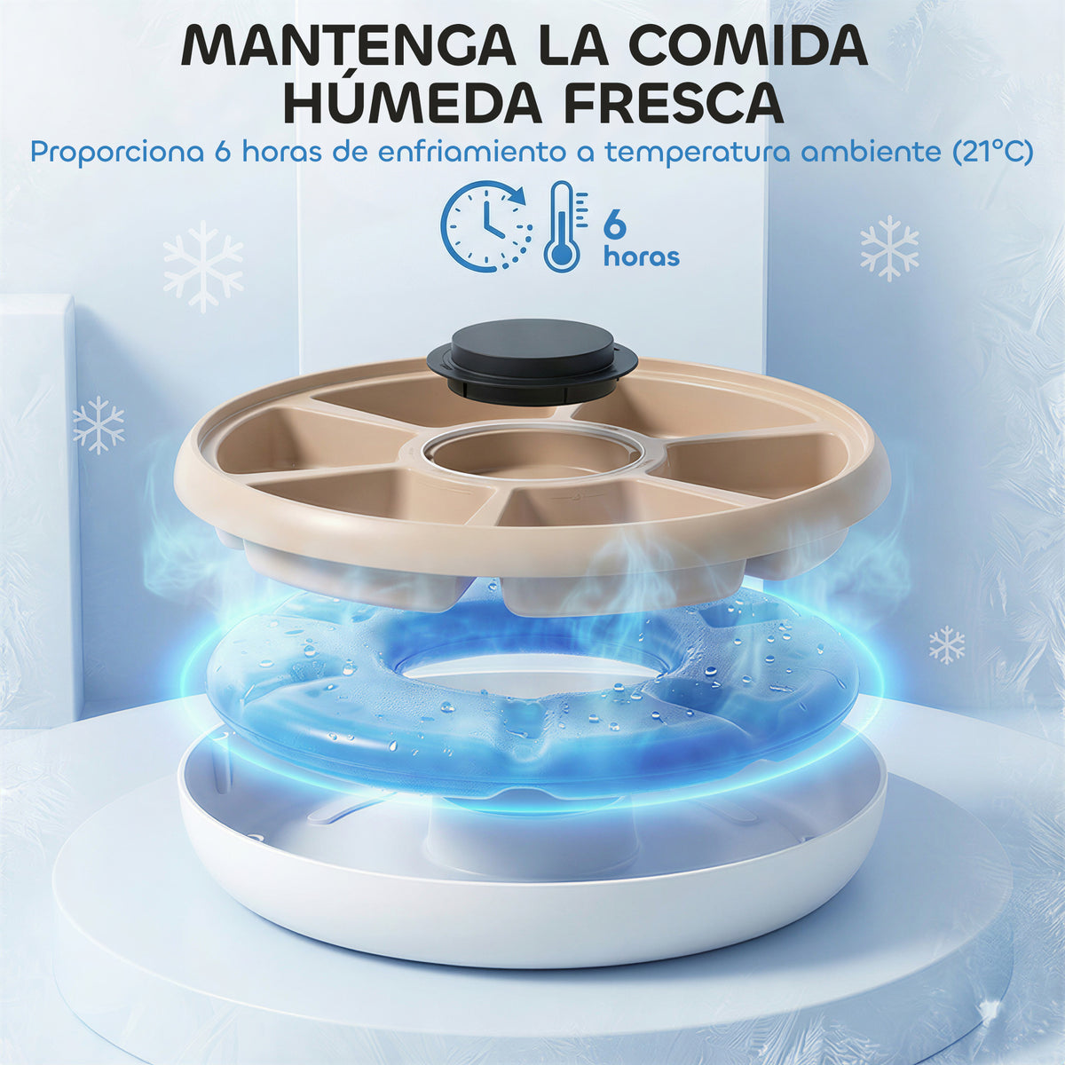 Pawhut Comedero Automático Para Gatos Y Perros Con Temporizador Paquete De Hielo_4