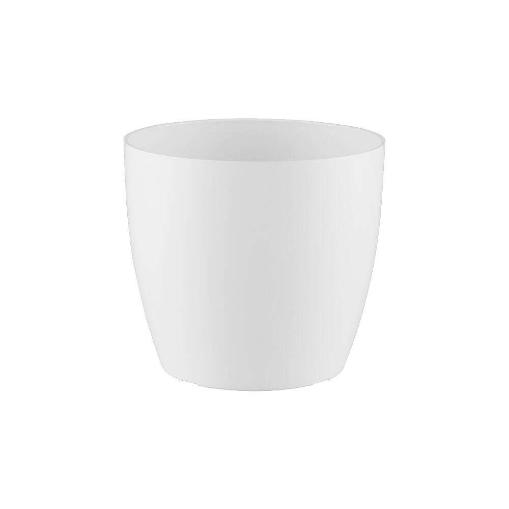Artevasi Macetero San Remo De Plastico Blanco Con Ruedas 42cm_0