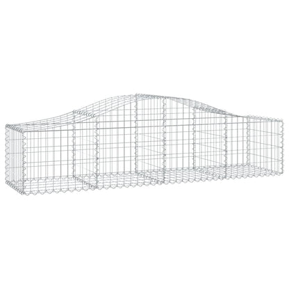 Cestas De Gaviones 8 Uds Forma De Arco Hierro 200x50x40/60 Cm_2