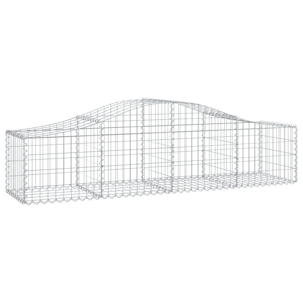Cestas De Gaviones 40 Uds Forma De Arco Hierro 200x50x40/60 Cm_2
