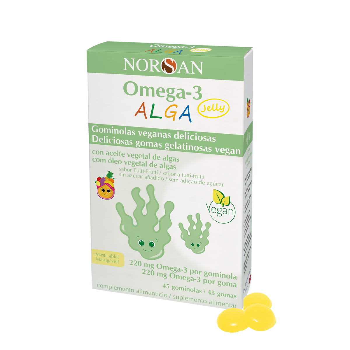 Omega-3 ALGA Jelly NORSAN 45 gominolas