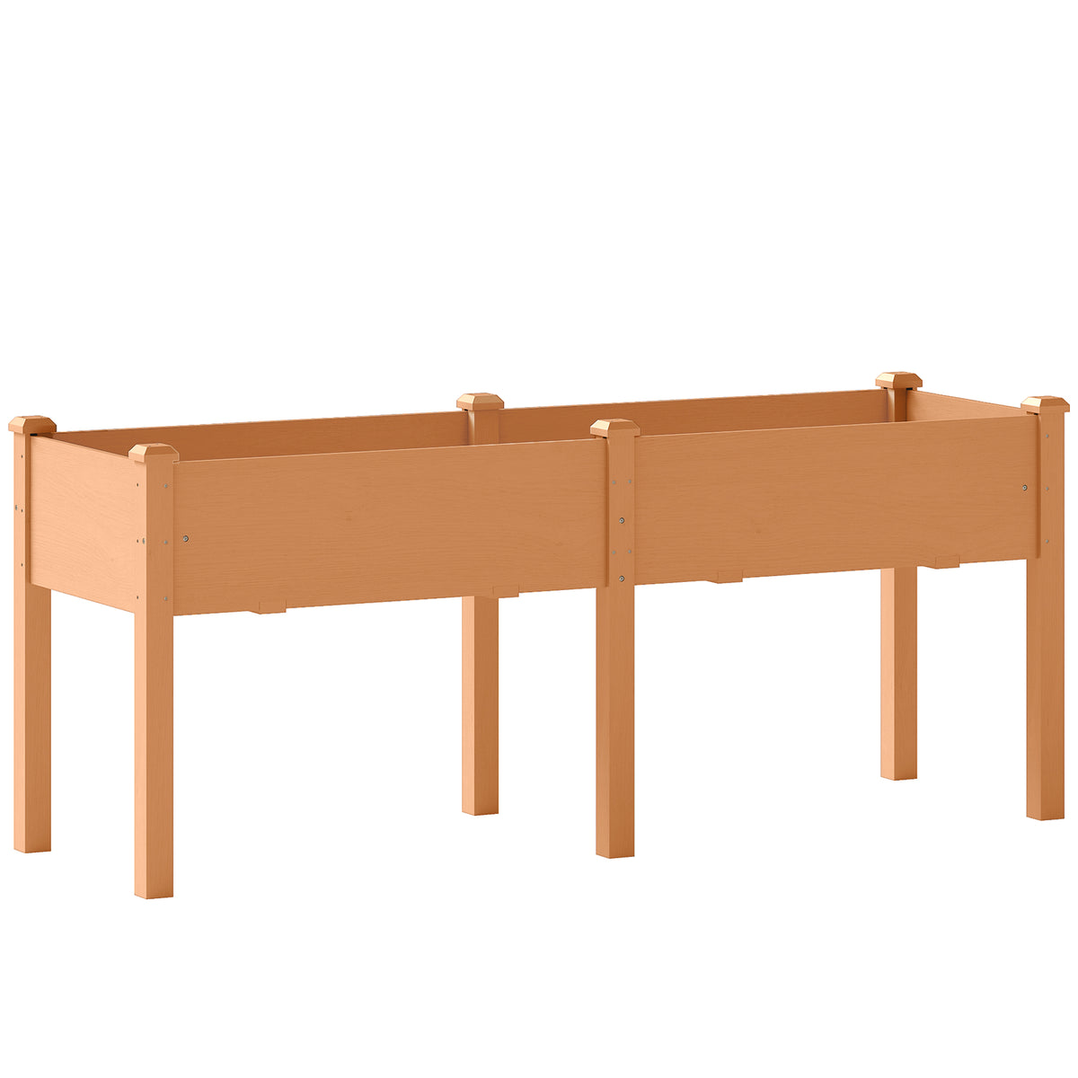 Huerto Urbano Elevado Outsunny Madera De Abeto Marrón 184x59x76.5 Cm_1
