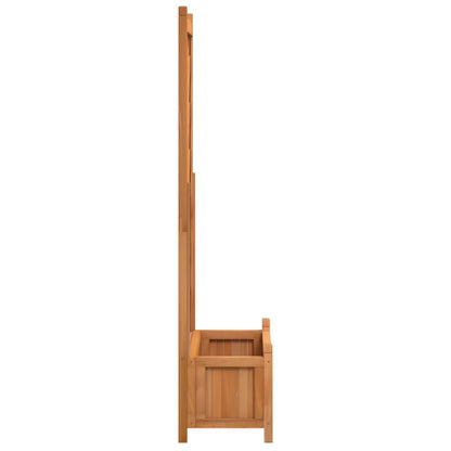 Jardinera Con Enrejado Marrón 75x35x150 Cm Madera Maciza De Abeto_4