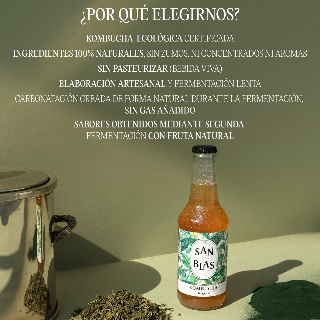 Kombucha Ecologica Sin Azúcar | Pack 12 Botellas X 250 Ml | Artesana Sin Pasteurizar | 4 Sabores_4