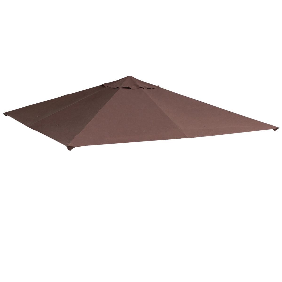 Techo De Repuesto Para Cenador De Jardín Outsunny 2.98x2.95 M Café_0