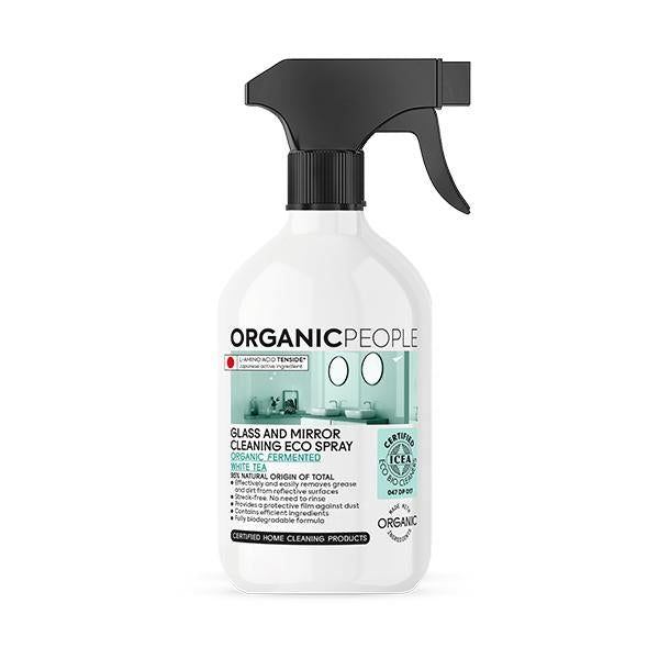 Spray limpiacristales ecológico - Té blanco fermentado orgánico Organic People 500ml