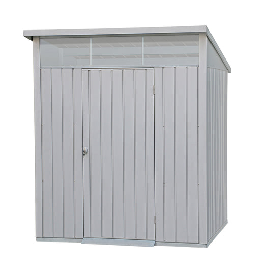 Duramax - Caseta Jardín - Palladium 6x5 - Metal - Color Gris Plata_0