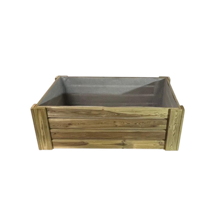 Cajón De Cultivo Natura. Altura De 40 Cm. Sin Base. Vidahuerto 120x80x40 Cm._0