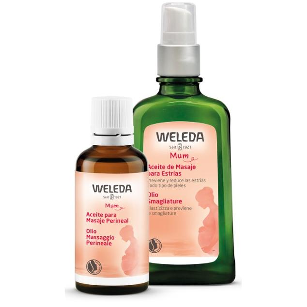 Pack embarazo Aceite para masaje de la zona perineal + Aceite de masaje para las estrías