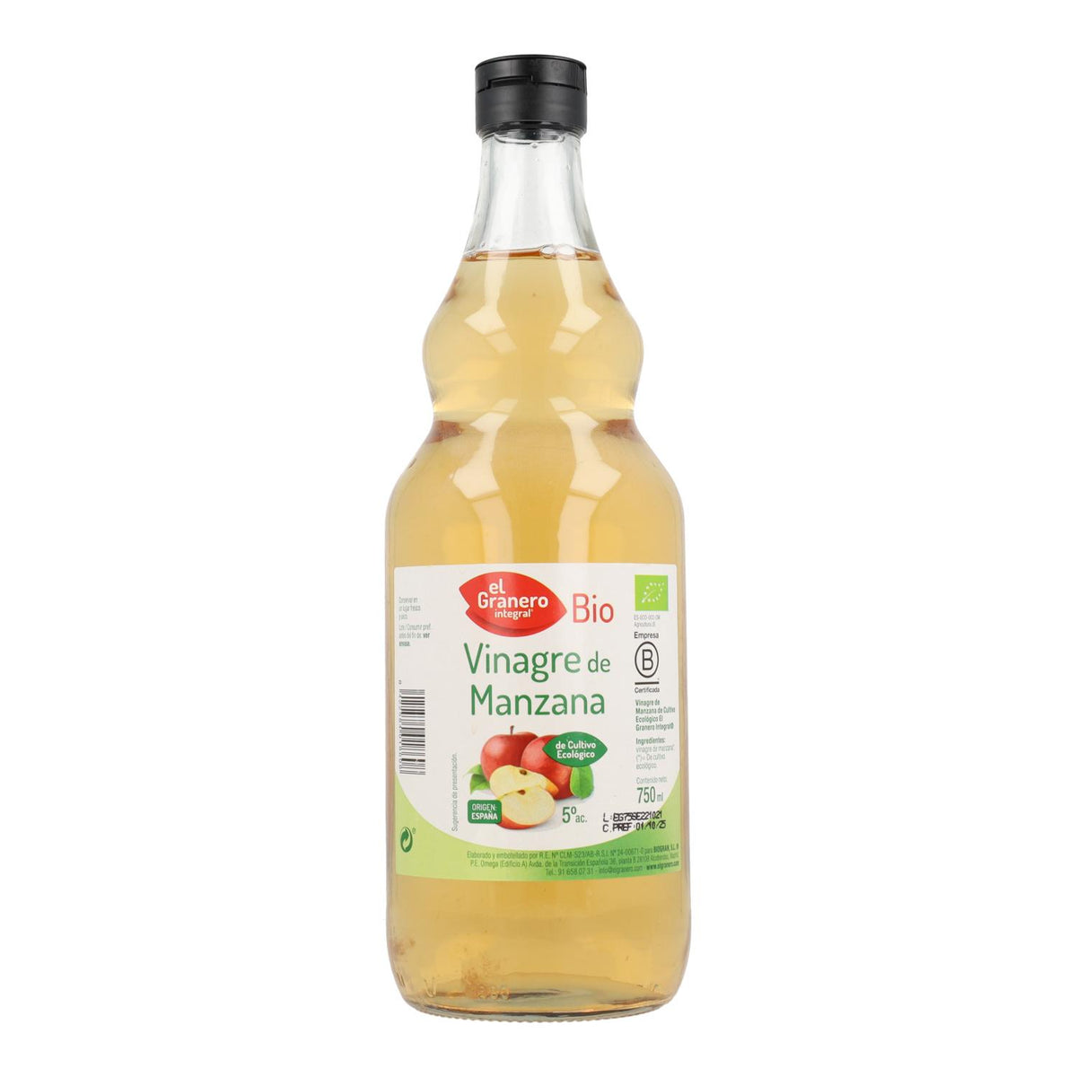 Pack 6x Vinagre de manzana BIO El Granero 750 ml