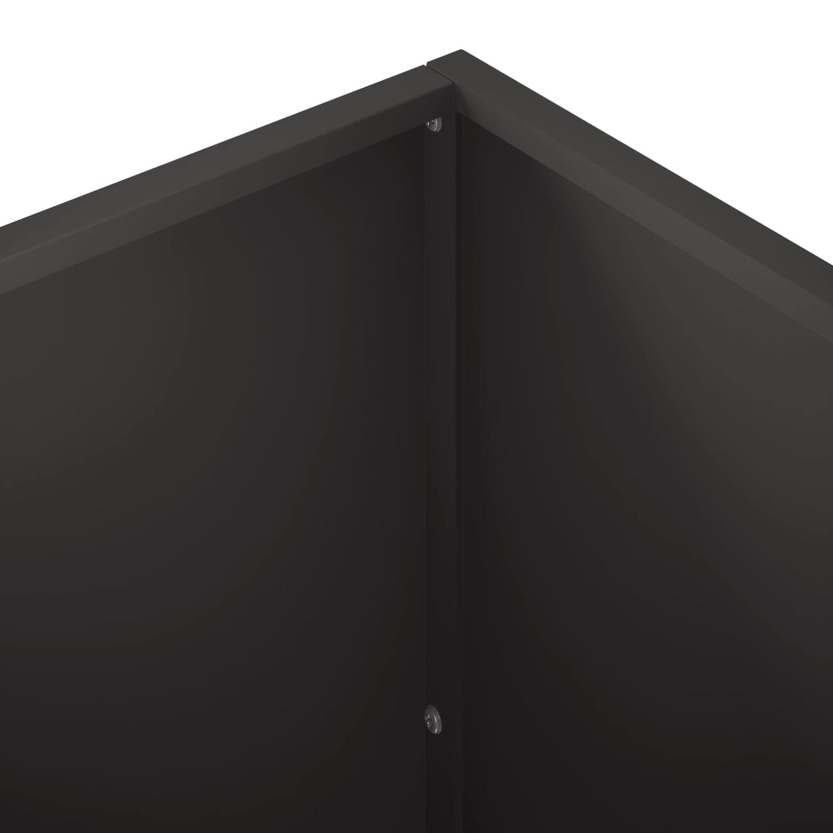 Macetero De Jardín Negro 50 X 50 X 75 Cm Acero Laminado En Frío_4