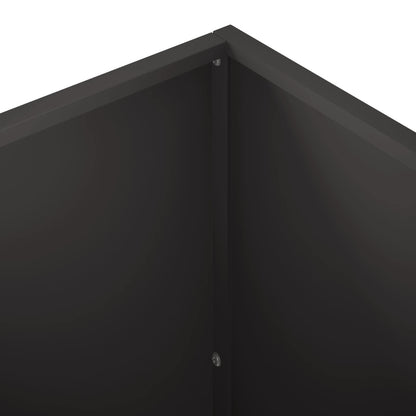 Macetero De Jardín 2 Uds. Negro 50 X 50 X 75 Cm_5