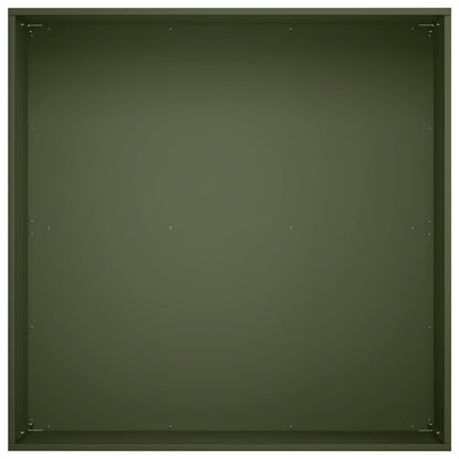 Macetero De Jardín Verde Oliva 40 X 40 X 30 Cm_3
