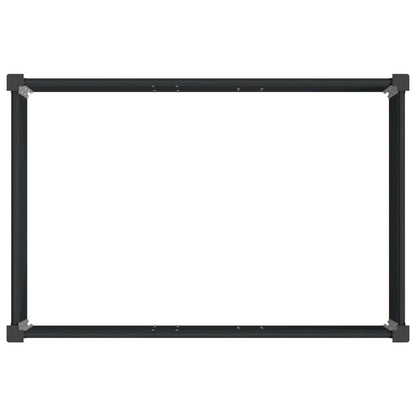 Arriate Elevado Negro 150 X 100 X 54 Cm Wpc Y Aluminio_4