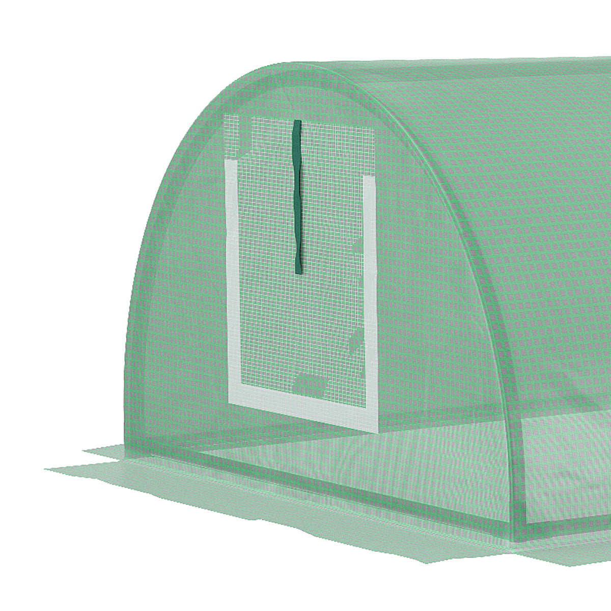 Invernadero Pequeño Outsunny Pe, Acero Verde 200x80x45 Cm_4