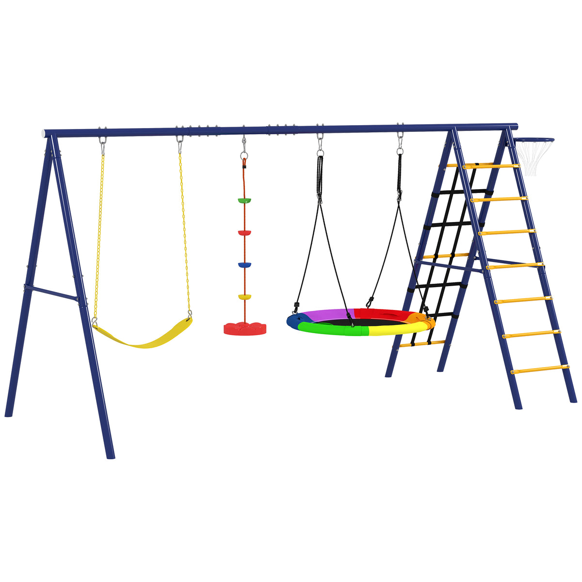 Columpios Para Niños Aiyaplay Acero Multicolor 350x183x200 Cm_0