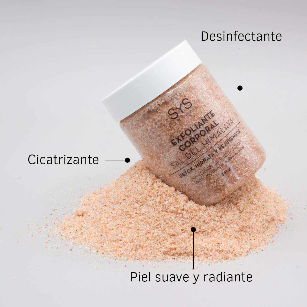 Exfoliante Corporal con Sal del Himalaya 350 g Labnatur | Exfoliación Mineral | Rosa Mosqueta, Aguacate y Jojoba_2
