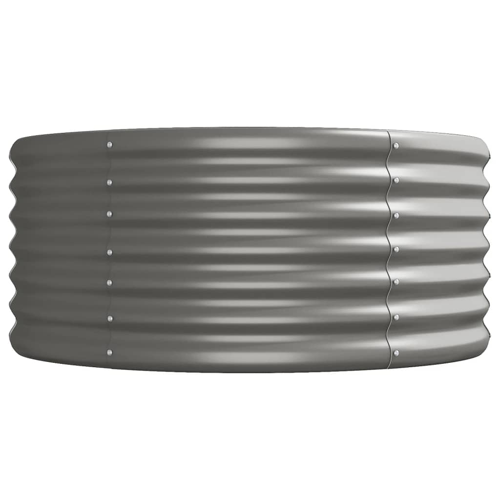 Jardinera Arriate Acero Galvanizado Gris 224x80x36 Cm_3